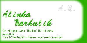 alinka marhulik business card